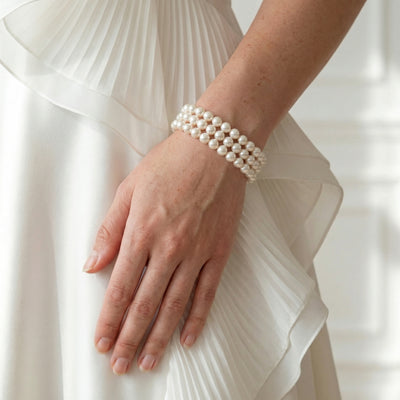 Triple Hanadama Akoya Pearl Bracelet
