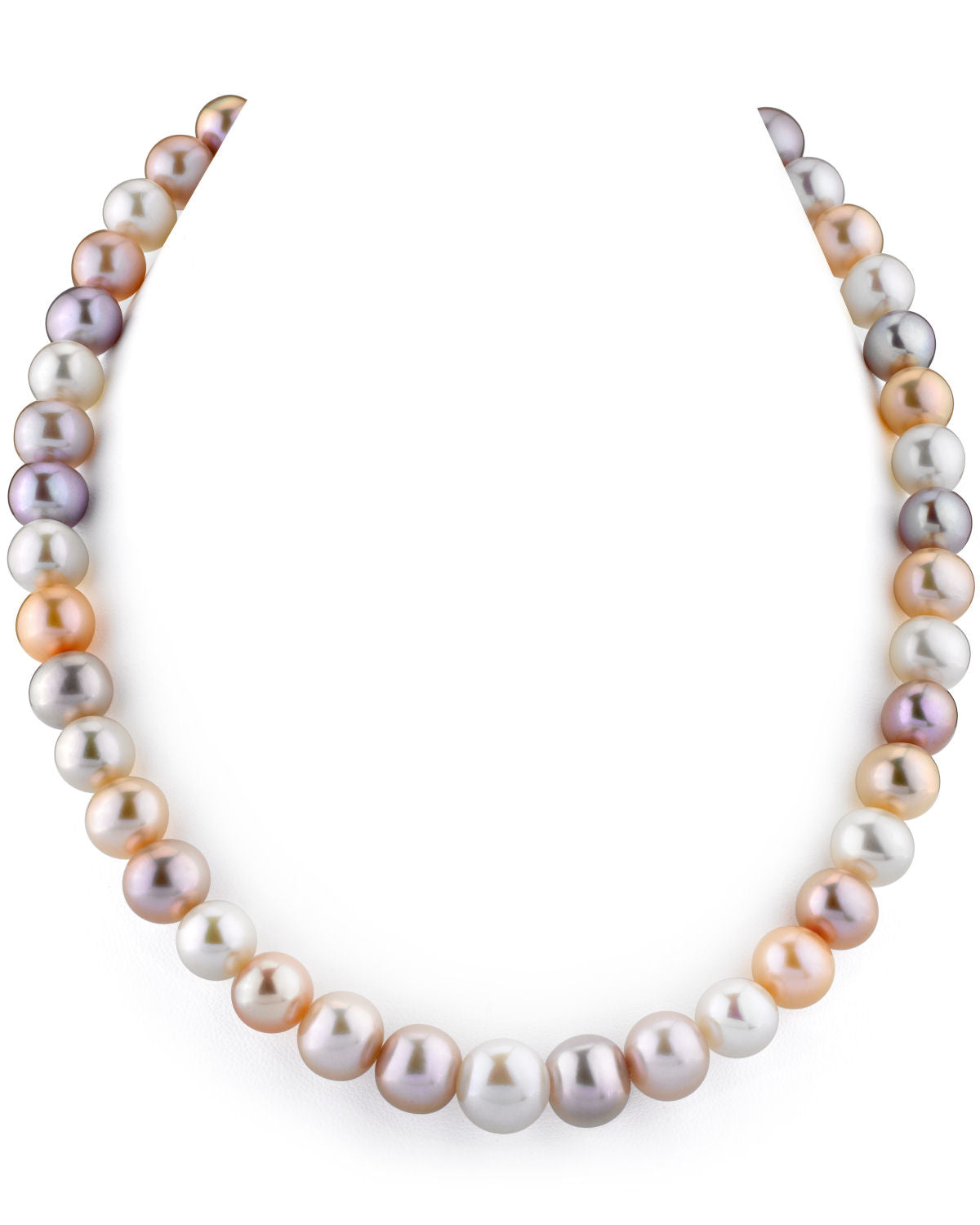 9.5-10.5mm Multicolor Freshwater Pearl Necklace- AAAA Quality