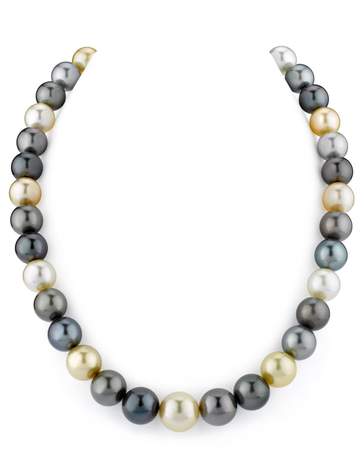 10-12mm South Sea Multicolor Pearl Necklace - AAAA Quality