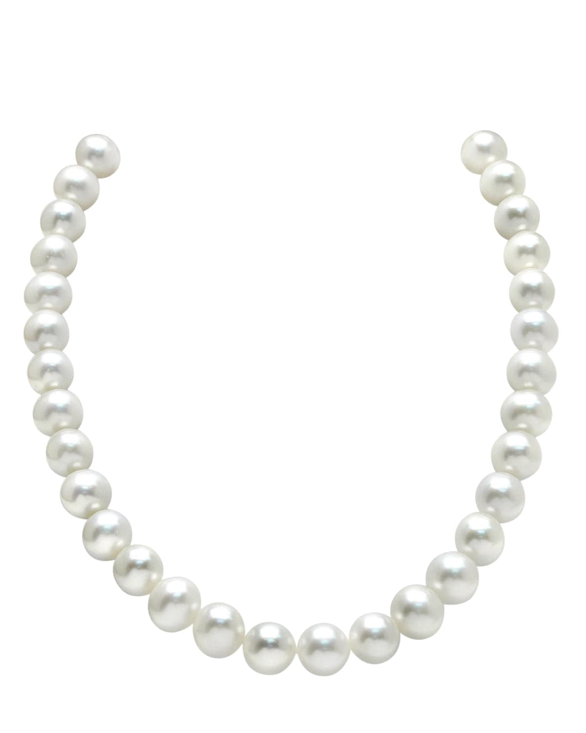 10.5-11.5mm White Freshwater Pearl Necklace- AAAA Quality