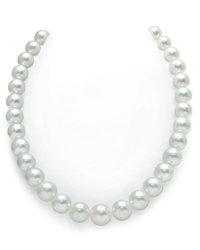 11-13.6mm White South Sea Pearl Necklace - AAA+ Quality VENUS CERTIFIED
