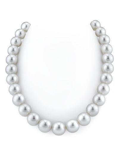 13-16mm White South Sea Pearl Necklace - GLA CERTIFIED AAAA Quality