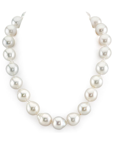 15-16mm White South Sea Baroque Pearl Necklace