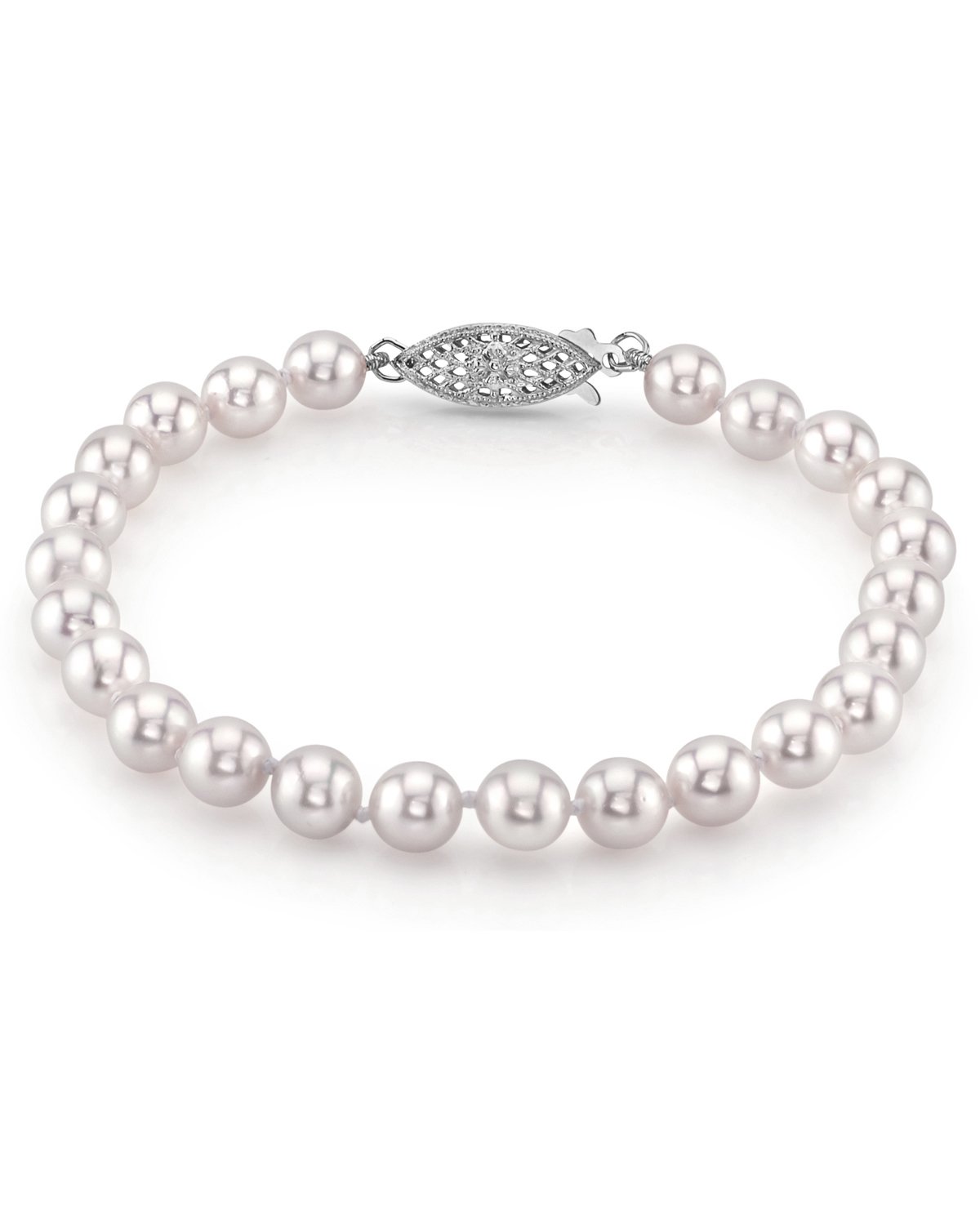 Cultured Fresh Water Pearl Bracelet Elastic 7 Long – bishopsjewelry