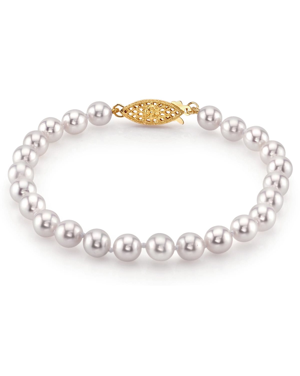 6.0-6.5mm Akoya White Pearl Bracelet- Choose Your Quality - Pure