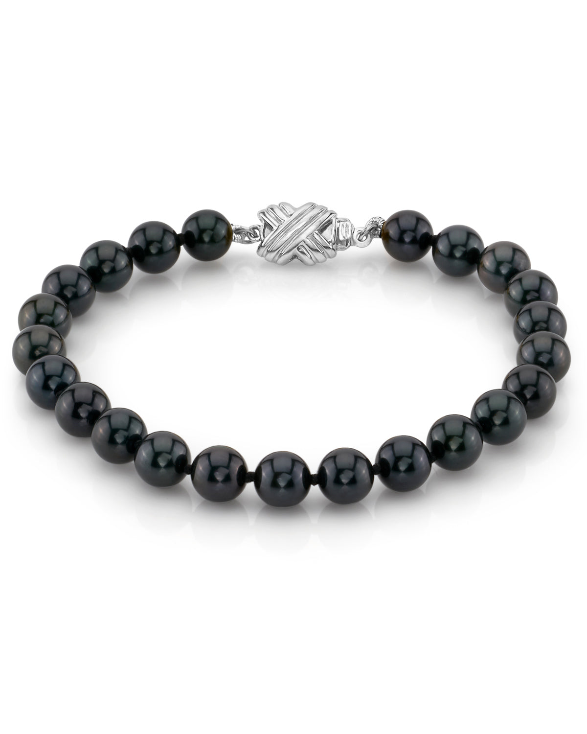 6.0-6.5mm Akoya Black Pearl Bracelet- Choose Your Quality