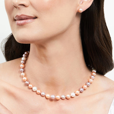 Genuine Pink Freshwater Pearl Necklace Pink Pearl Necklace 