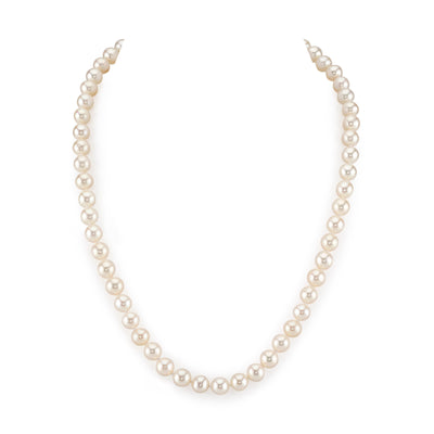 7-8mm White Freshwater Choker Length Pearl Necklace