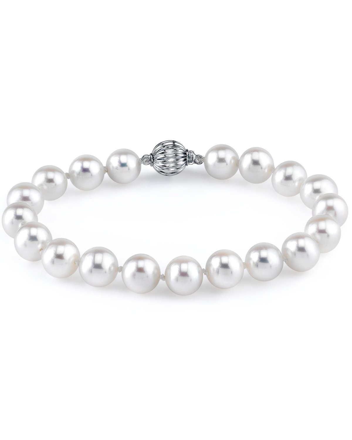 7.0-7.5mm White Freshwater Pearl Bracelet - AAAA Quality