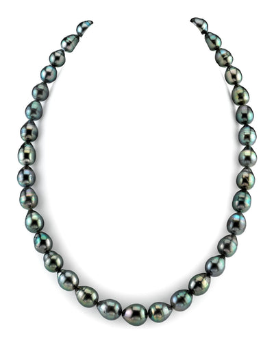 8-10mm Dark Tahitian South Sea Baroque Pearl Necklace