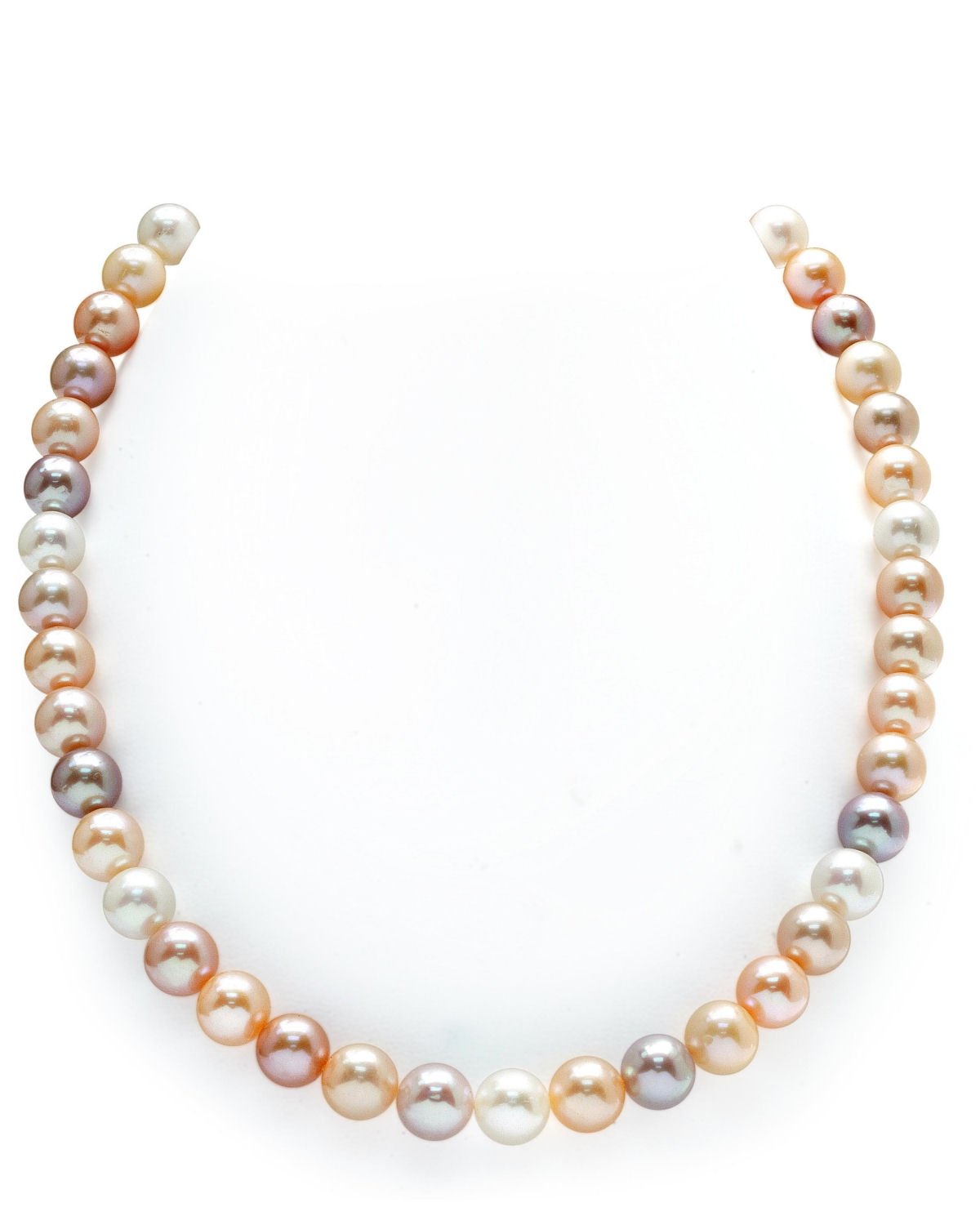 Peach Freshwater Pearl 10.5-11.5mm Smooth Round AAA Grade Pearl Beads Lot -  159544