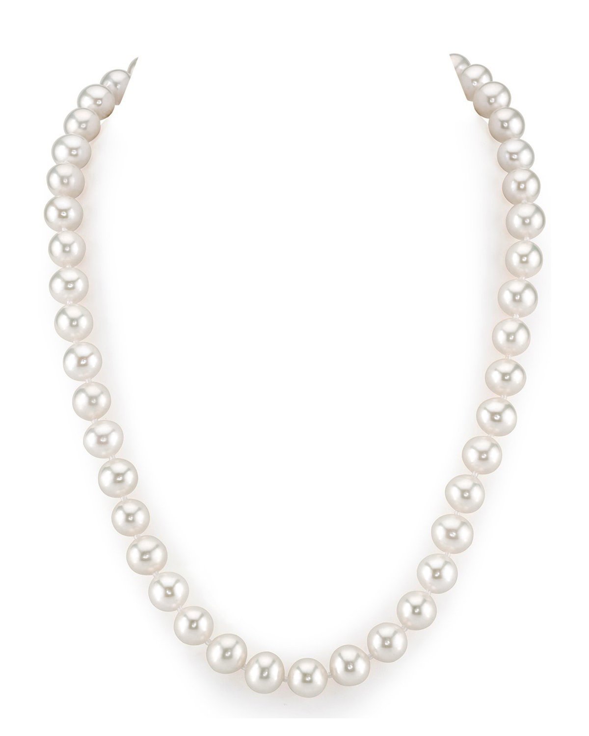8.5-9.5mm White Freshwater Pearl Necklace - AAA Quality