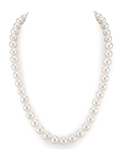 8.5-9.5mm White Freshwater Pearl Necklace - AAAA Quality