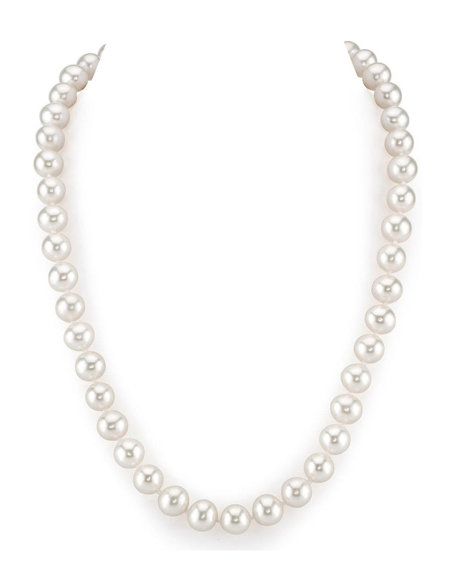 8.5-9.5mm White Freshwater Pearl Necklace - AAAA Quality