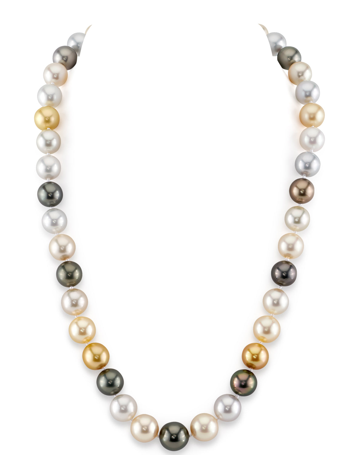 9-11mm South Sea Multicolor Pearl Necklace - AAAA Quality