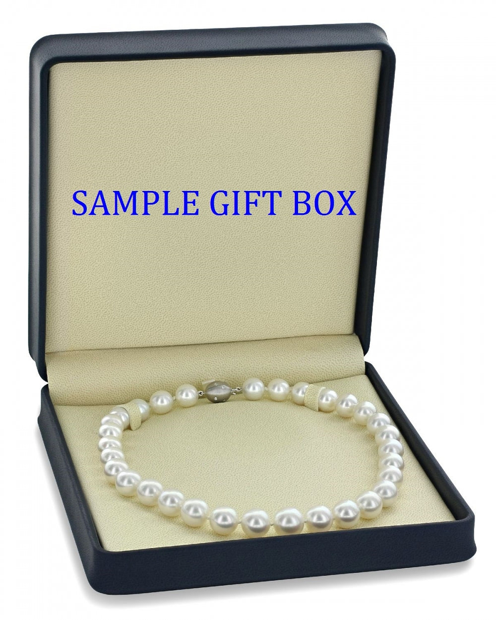 9-11mm White South Sea Pearl Necklace - AAAA Quality - Fourth Image