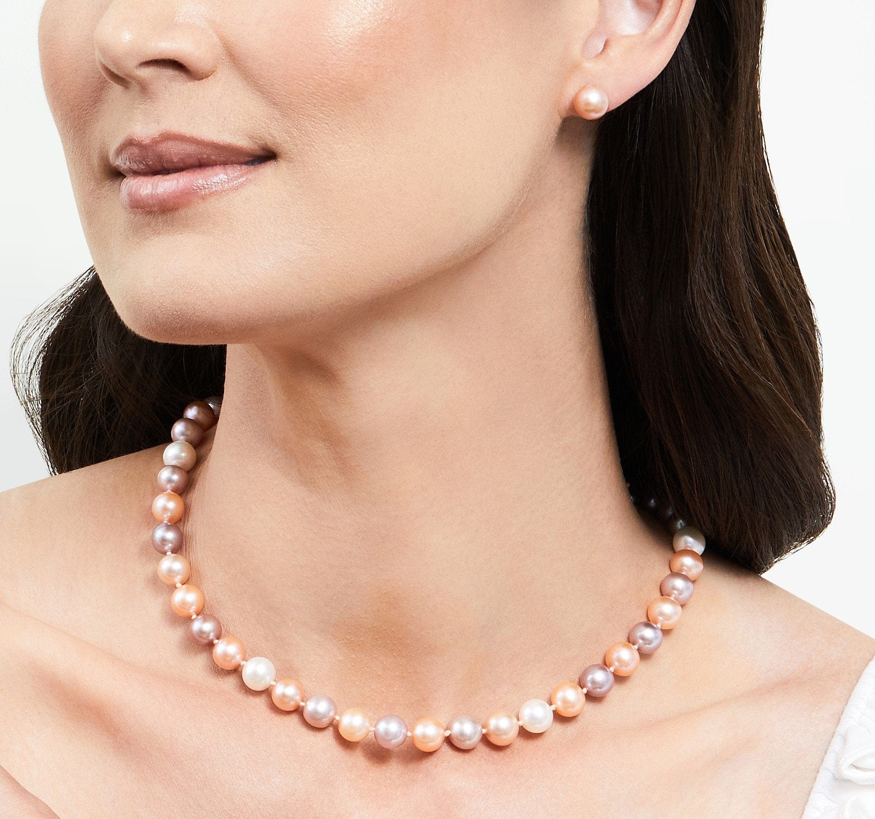 8.5-9.5mm Freshwater Multicolor Pearl Necklace - AAAA
