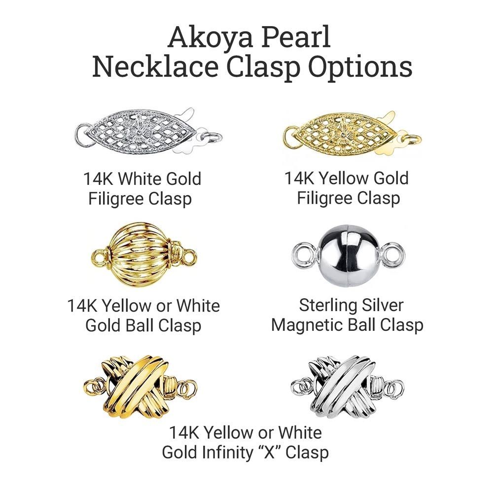 White Japanese Akoya Pearl 3-Piece Jewelry Set - AA+ Quality