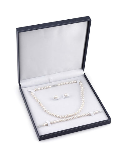 8.5-9.5mm Freshwater Pearl Necklace, Bracelet & Earrings - Secondary Image