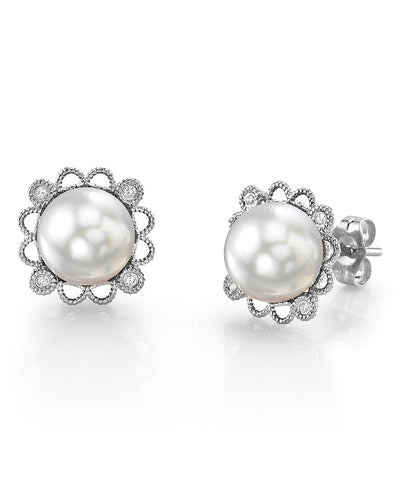 White South Sea Pearl Lea Earrings
