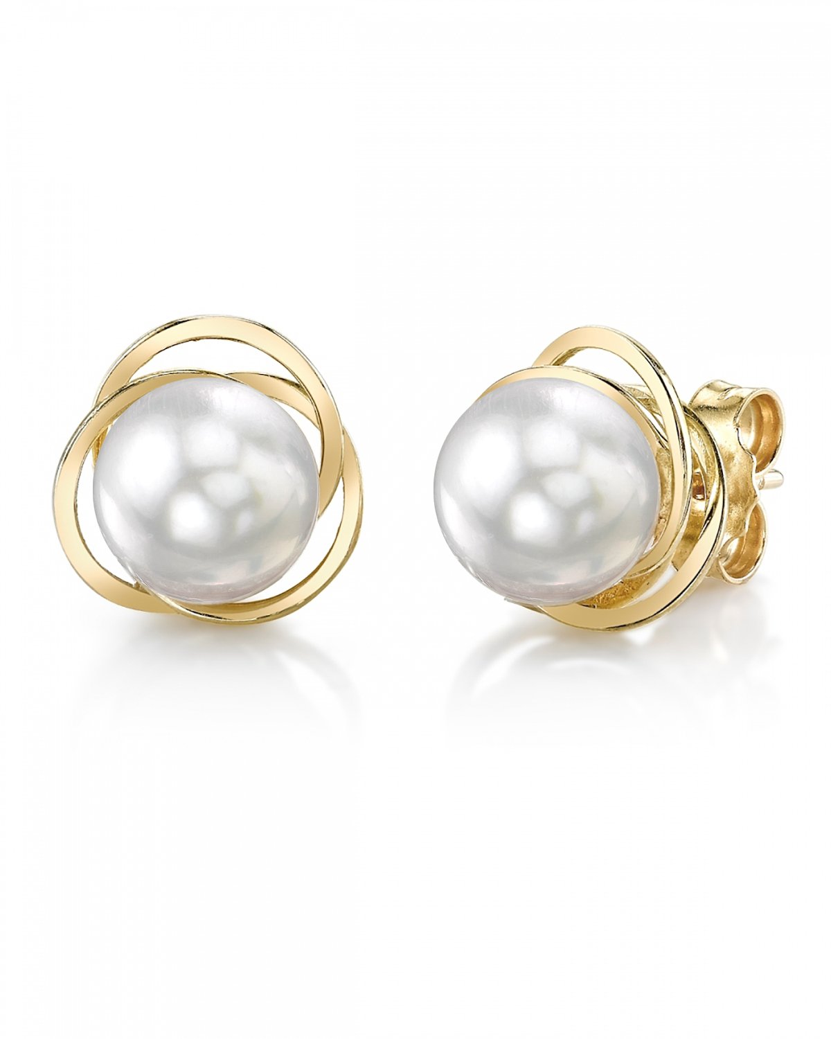 White South Sea Pearl Lexi Earrings - Model Image