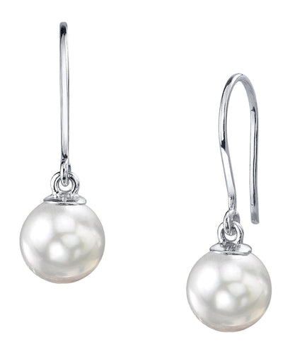 White South Sea Pearl Linda Dangling Earrings