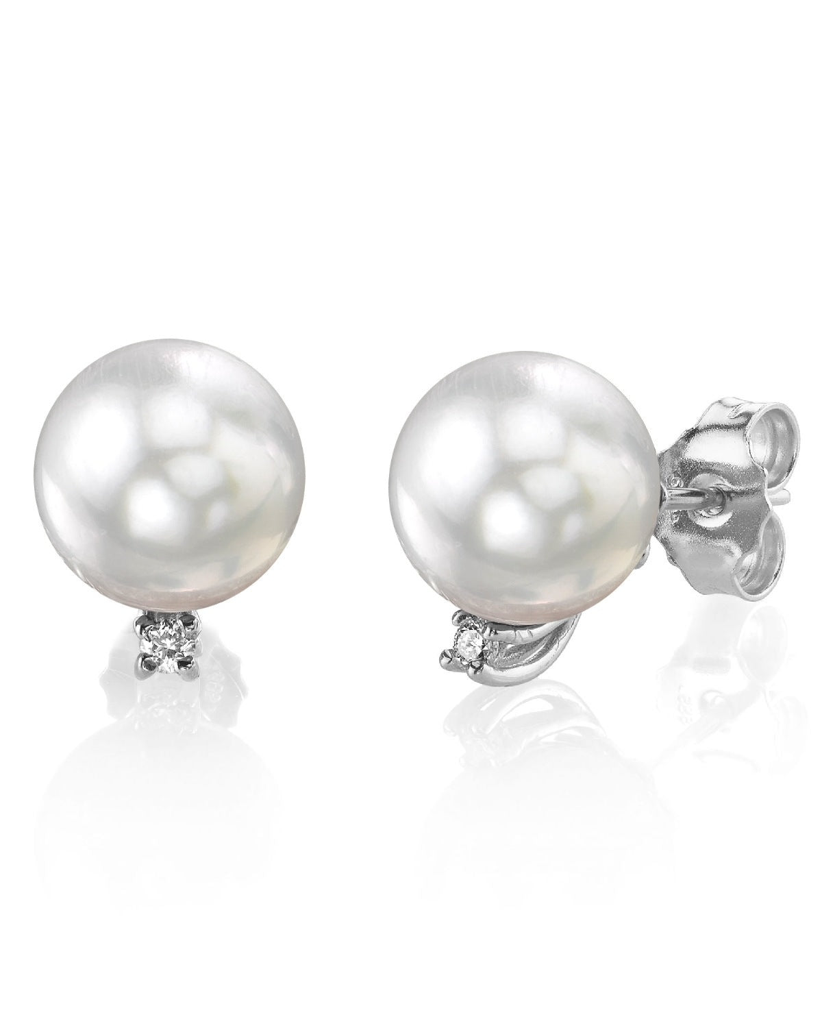 White South Sea Pearl & Diamond Sasha Earrings