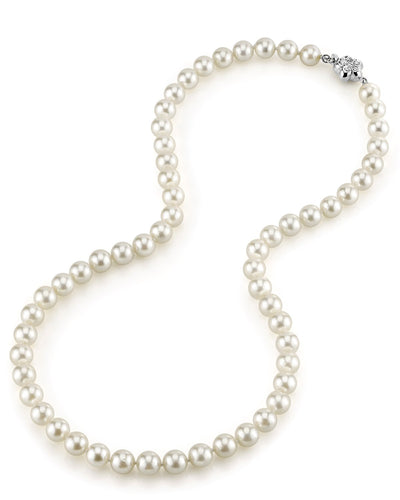 7.0-7.5mm Hanadama Akoya White Pearl Necklace