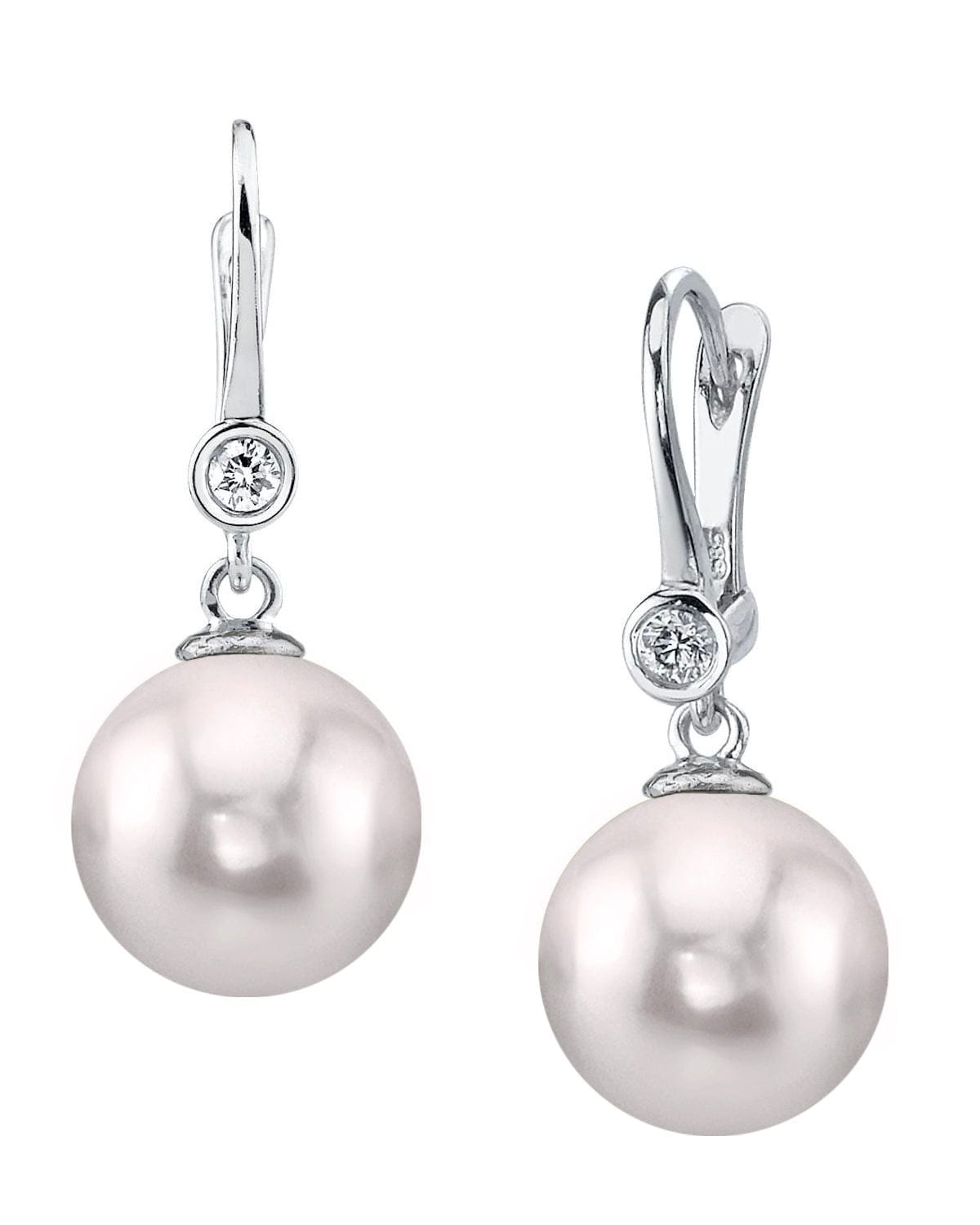 Akoya Pearl & Diamond Michelle Earrings