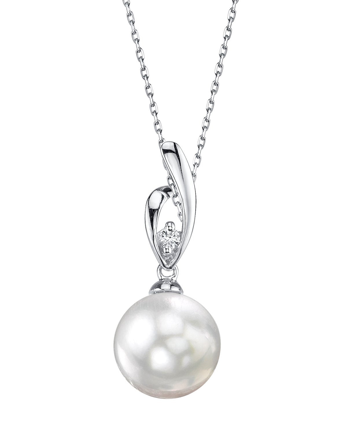 White South Sea Pearl & Diamond Lois Pendant