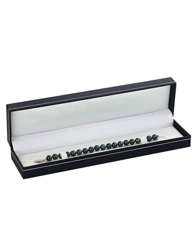 7.0-7.5mm Akoya Black Pearl Bracelet- Choose Your Quality - Fourth Image
