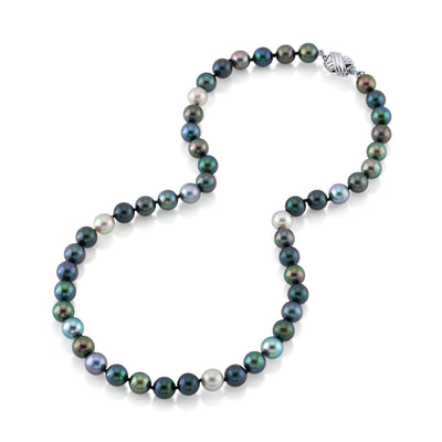 8.0-8.5mm Akoya Multicolor Pearl Necklace - AAA Quality