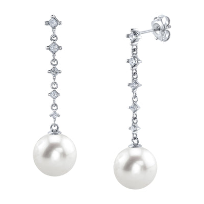 South Sea Pearl & Diamond Brielle Earrings