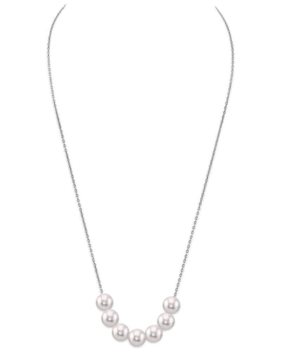 Japanese Akoya Pearl  14K Gold Tincup Celeste Necklace - Secondary Image