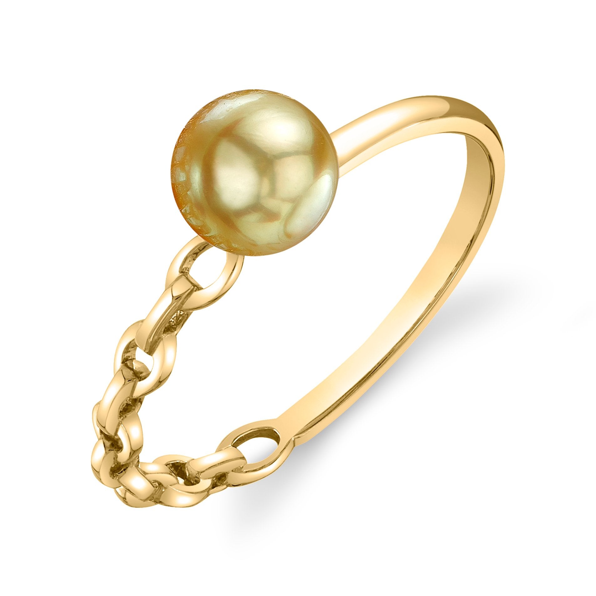 Golden South Sea Pearl Daphne Ring