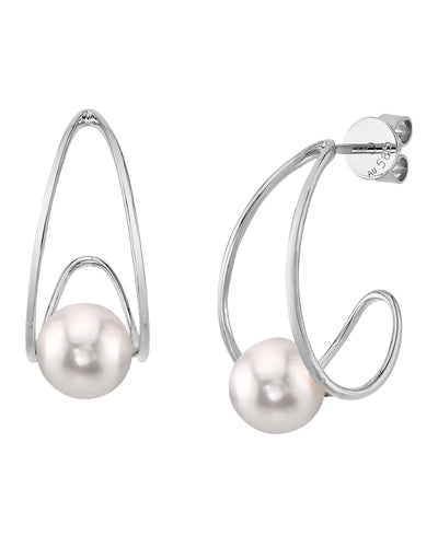 Freshwater Pearl Luna Earrings