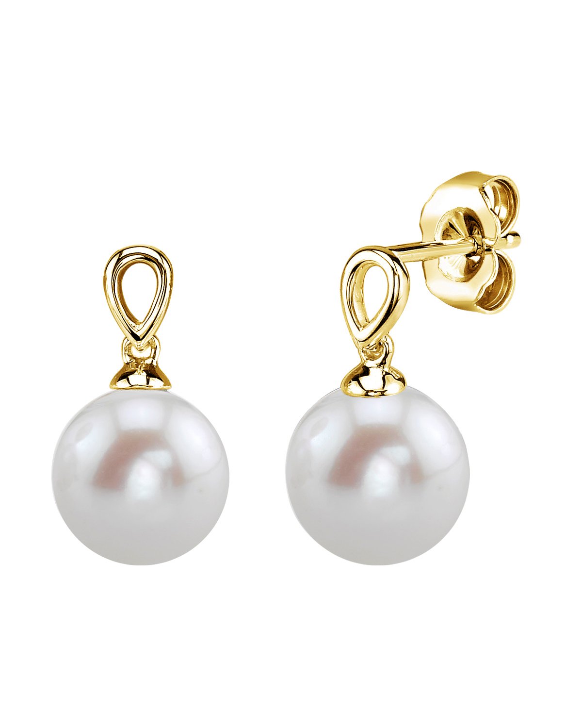 Freshwater Pearl Sherry Earrings - Model Image