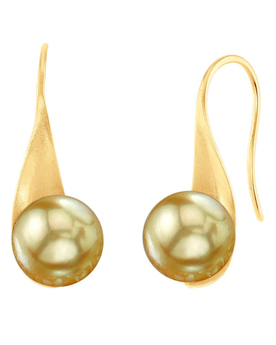 Golden South Sea Pearl Gaby Earrings