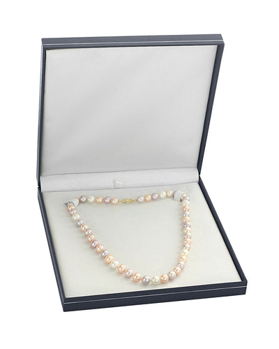 9.5-10.5mm Multicolor Freshwater Pearl Necklace - AAA Quality - Secondary Image