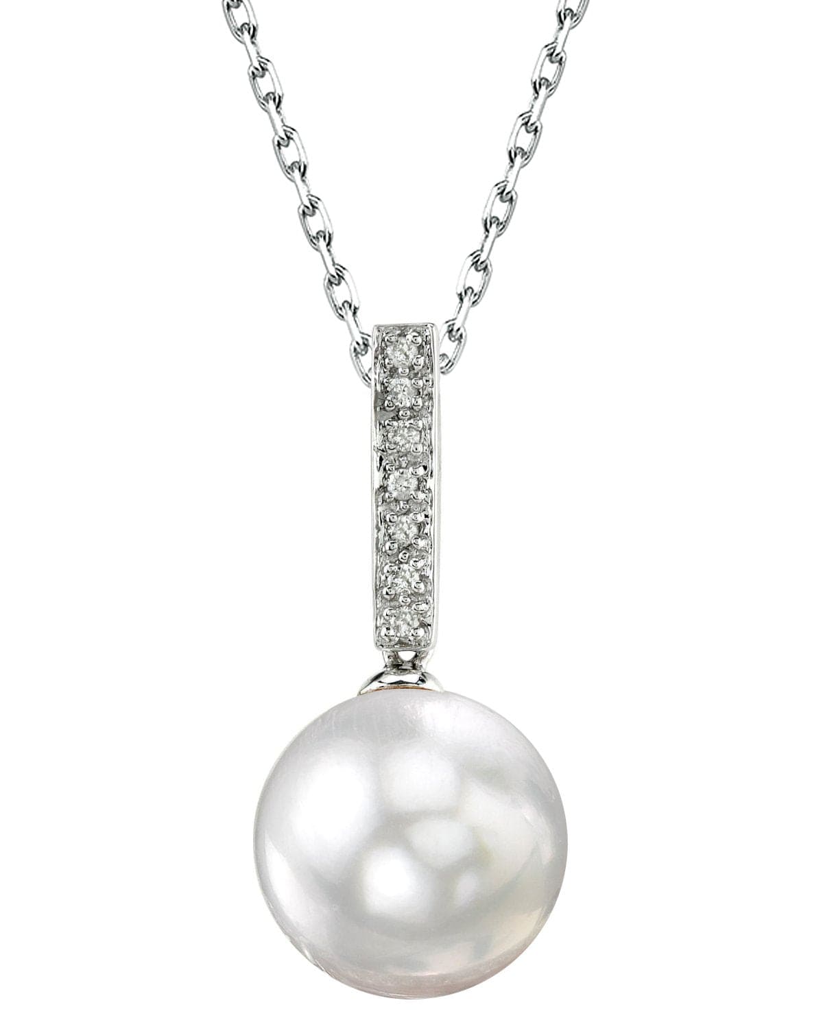 South Sea Pearl Dangling Diamond  Pendant