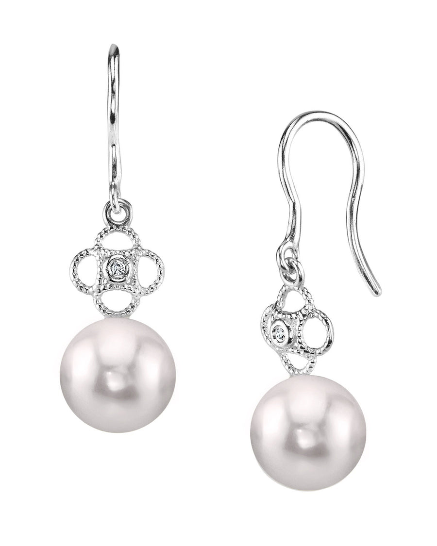 Nerea Diamonte and Pearl Earrings - Gillian Million