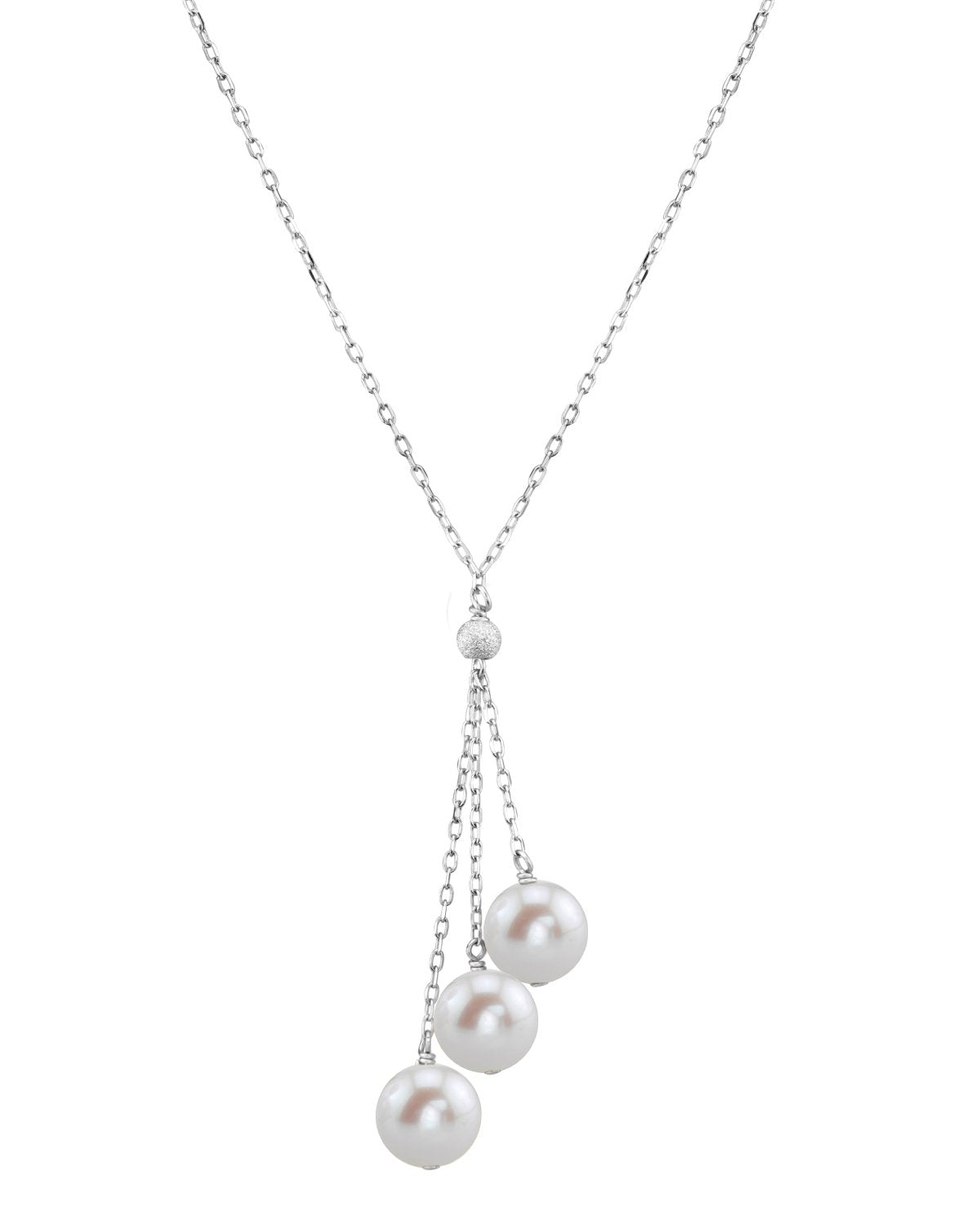 Pearl Cluster Necklace String - Glitterati by Alankriti - 2931994